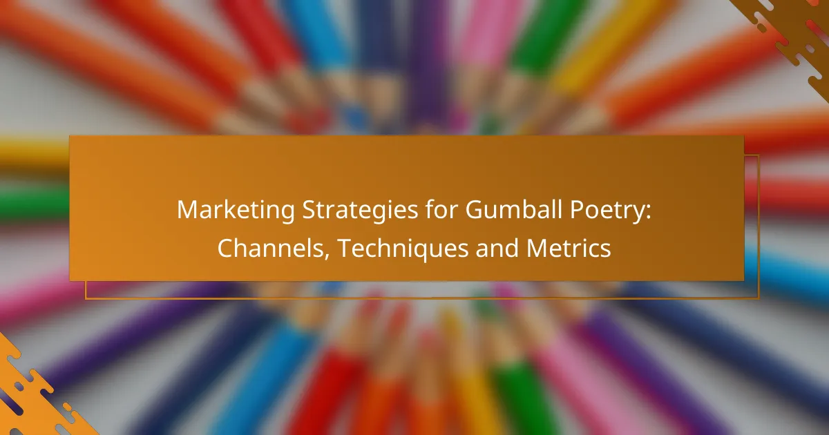 Marketing Strategies for Gumball Poetry: Channels, Techniques and Metrics